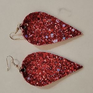 Red earrings